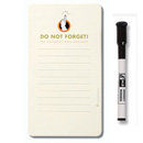 Write and re-write your notes, reminders and shopping lists on the remarkable dry-wipe MAGNOTE positioned conveniently on your fridge or any metalic surface.