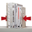 Gravity defying Arrow bookend, set of 2