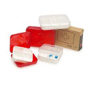 stylish and fun containers with inner compartments ideal for pills and small medicine